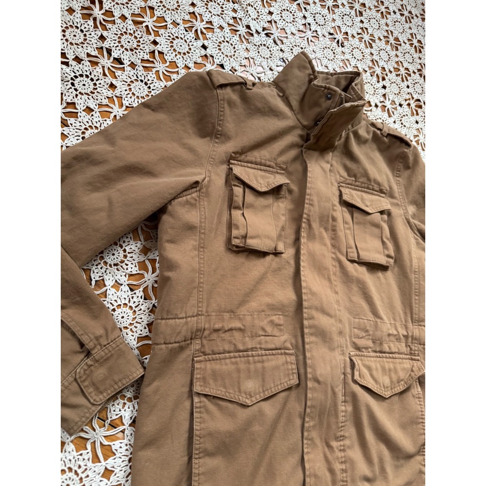 Bleecker & Broad Sherpa Lined Military‎ Jacket Utility Coat Sz M - Picture 4 of 11